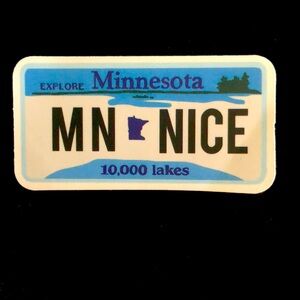10 for $8 sticker bundle 🤗
Minnesota license plate design Sticker